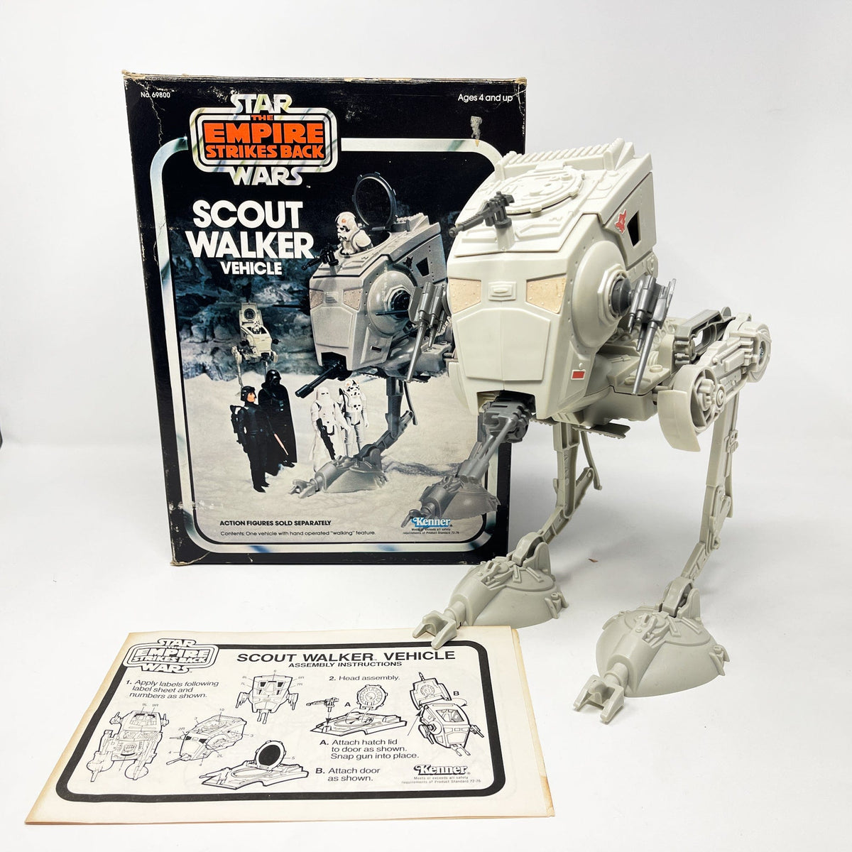 Star Wars Kenner AT-ST Complete in Box with Manual Vintage – 4th 