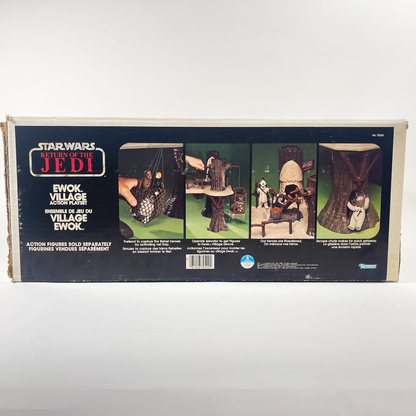 Vintage Kenner Star Wars Vehicle Ewok Village - Complete in Canadian ROTJ Box