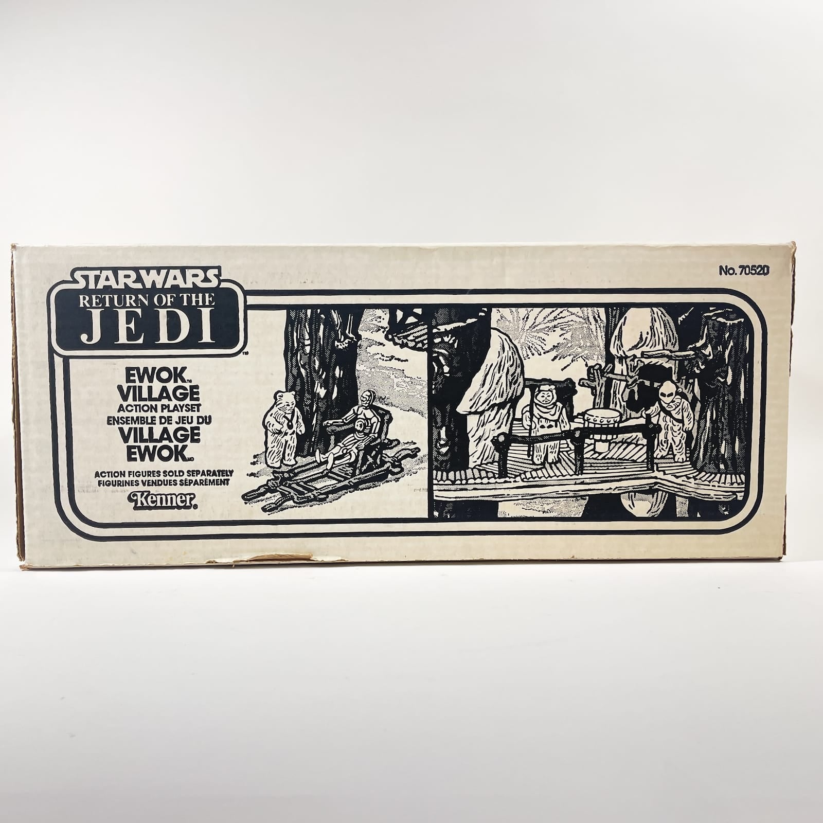 Vintage Kenner Star Wars Vehicle Ewok Village - Complete in Canadian ROTJ Box