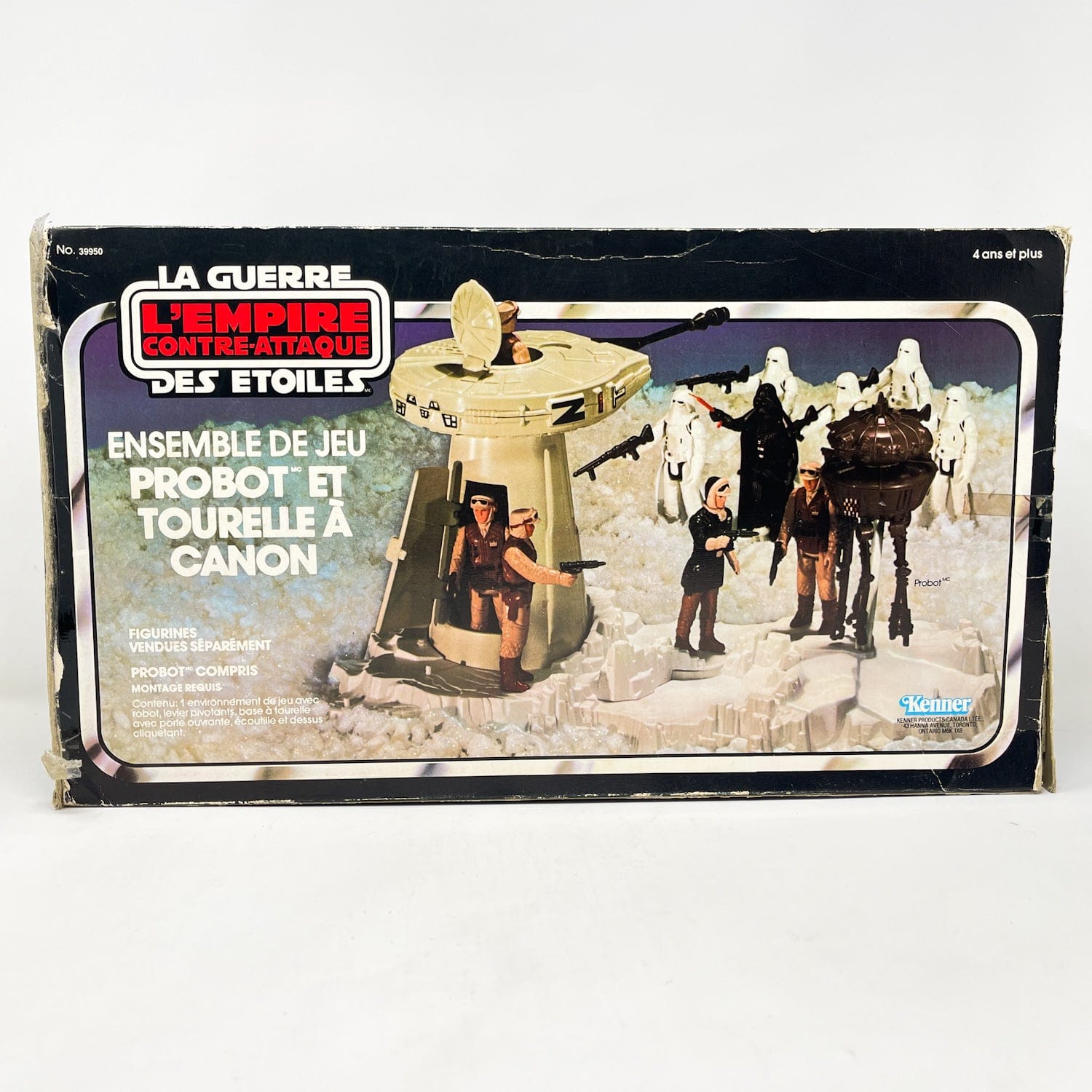 Vintage Kenner Star Wars Vehicle Hoth Gun Turret and Probot Playset - Complete in Canadian Box