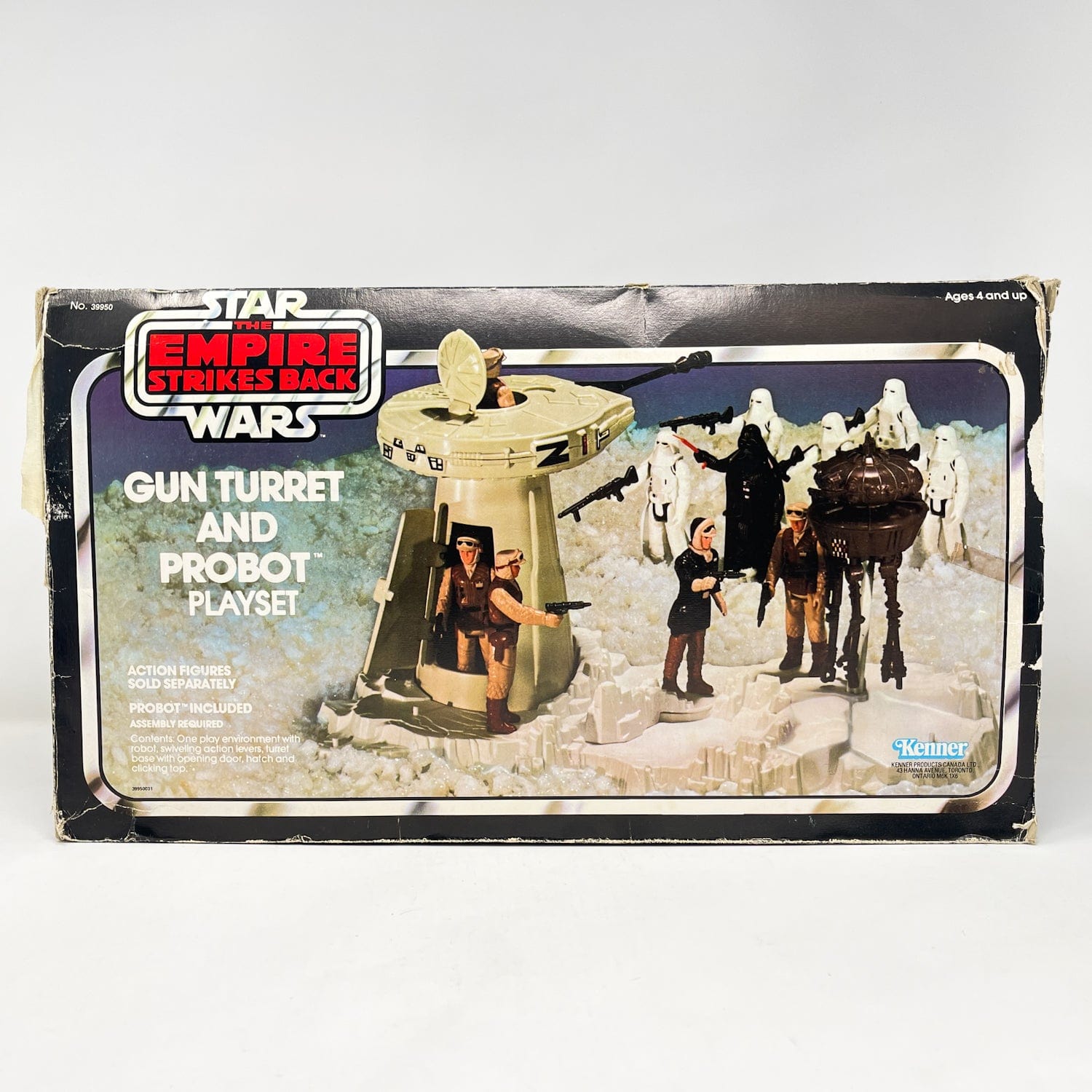 Vintage Kenner Star Wars Vehicle Hoth Gun Turret and Probot Playset - Complete in Canadian Box