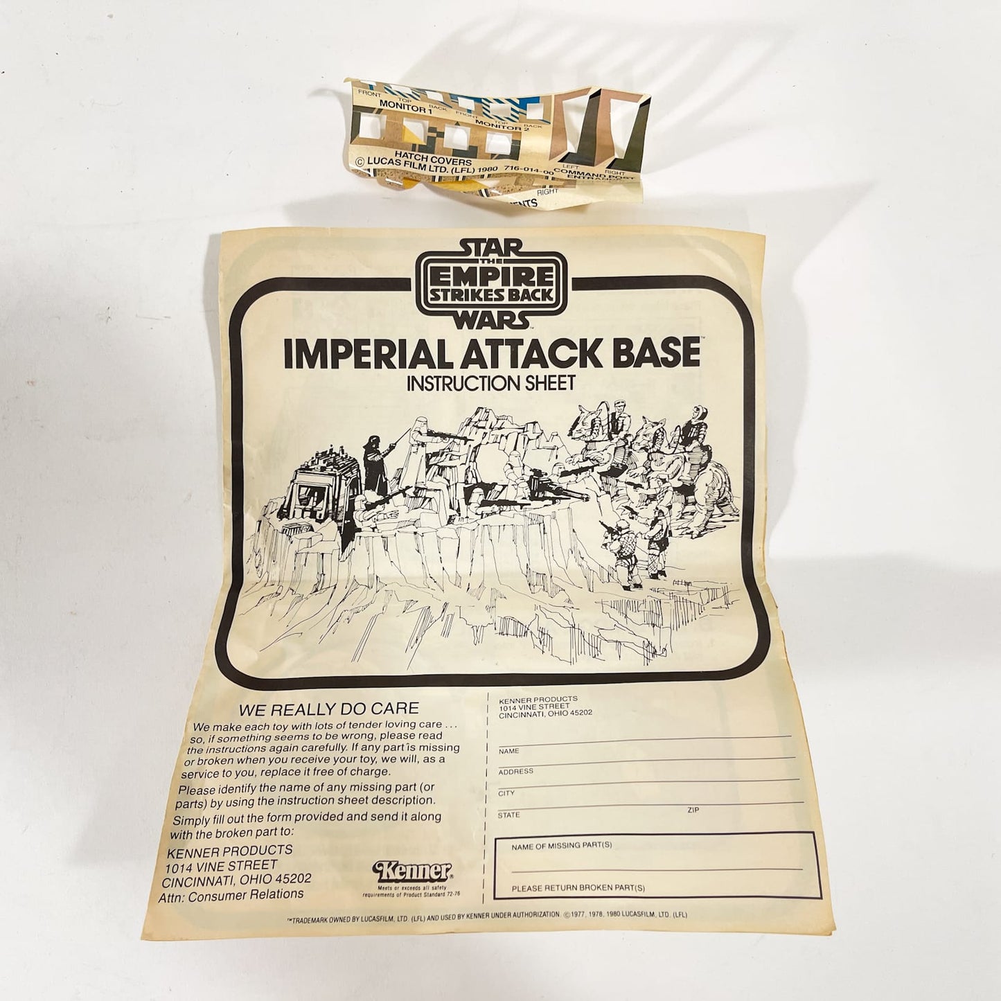 Vintage Kenner Star Wars Vehicle Hoth Imperial Attack Base - Complete in Box