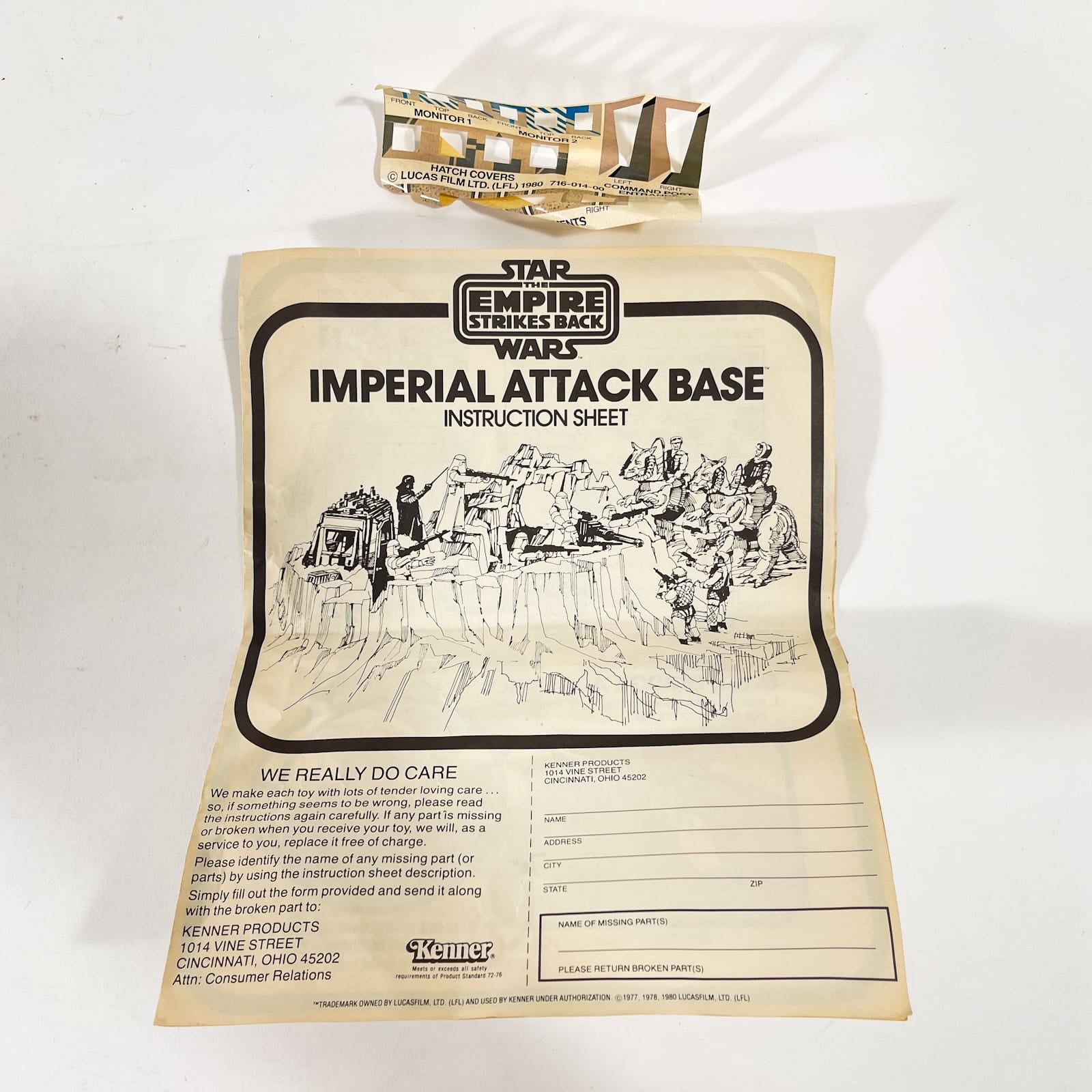 Vintage Kenner Star Wars Vehicle Hoth Imperial Attack Base - Complete in Box