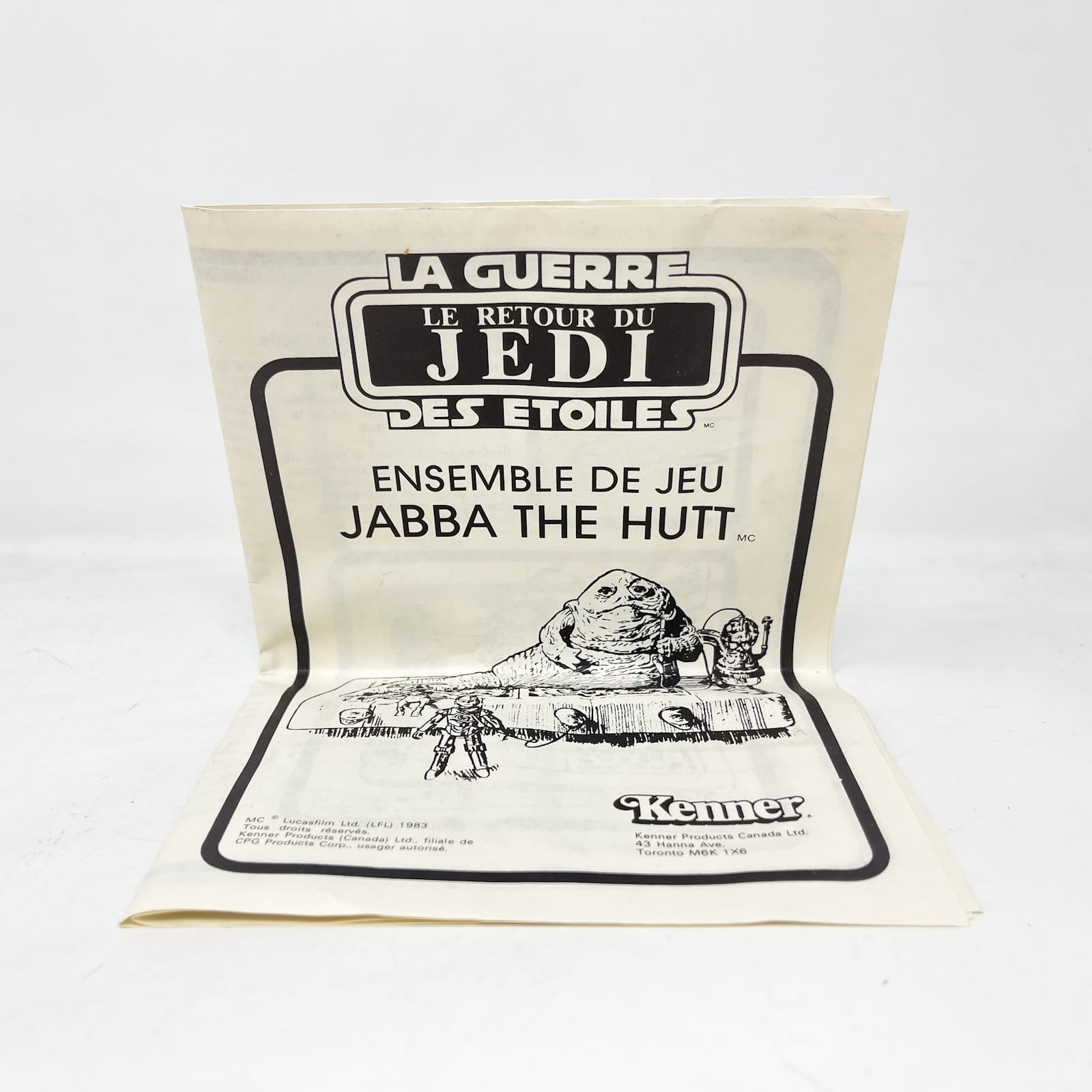 Vintage Kenner Star Wars Vehicle Jabba the Hutt Playset - Complete in Canadian Box - Kenner (1983)
