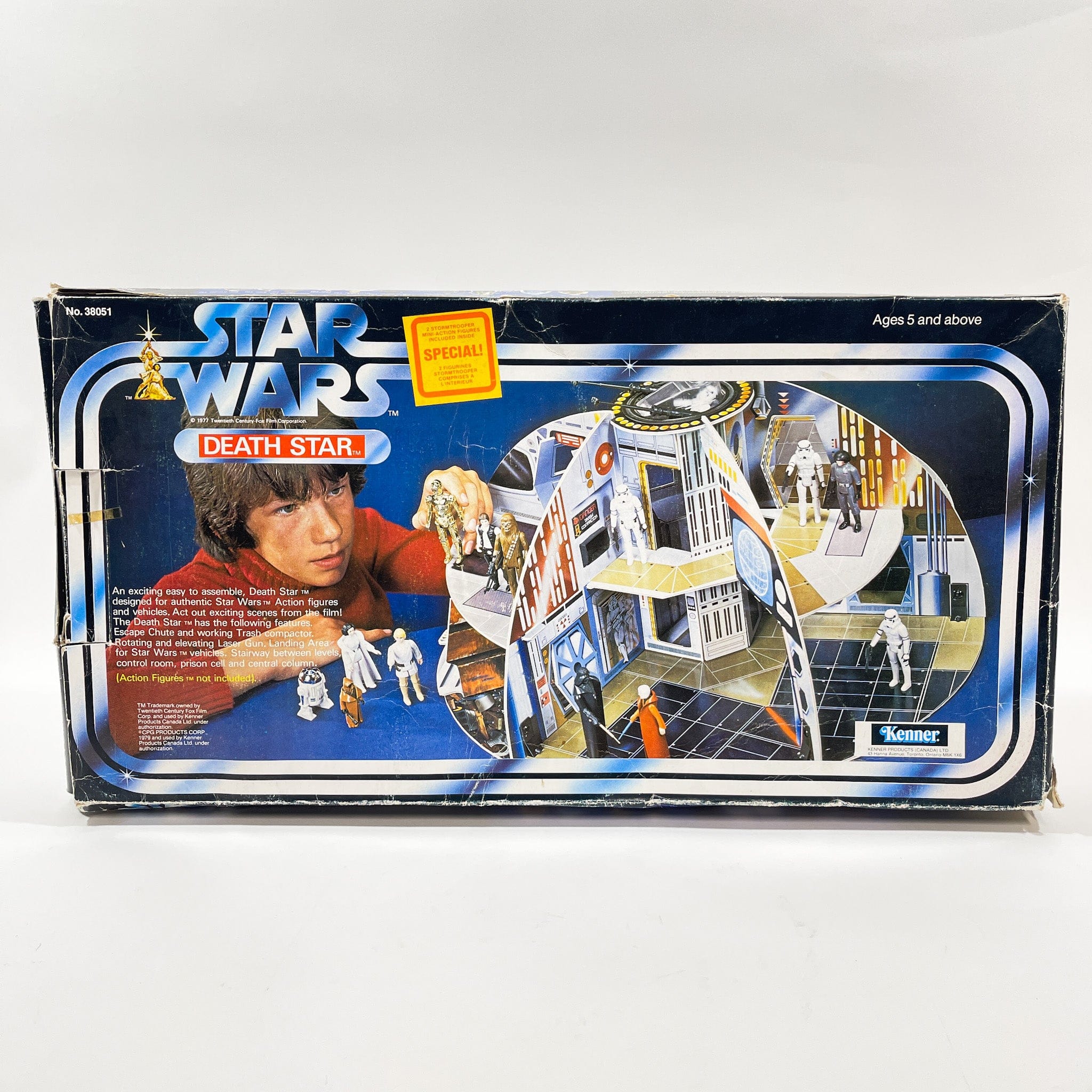 Kenner Canada Vintage Star Wars Chipboard Death Star - Loose