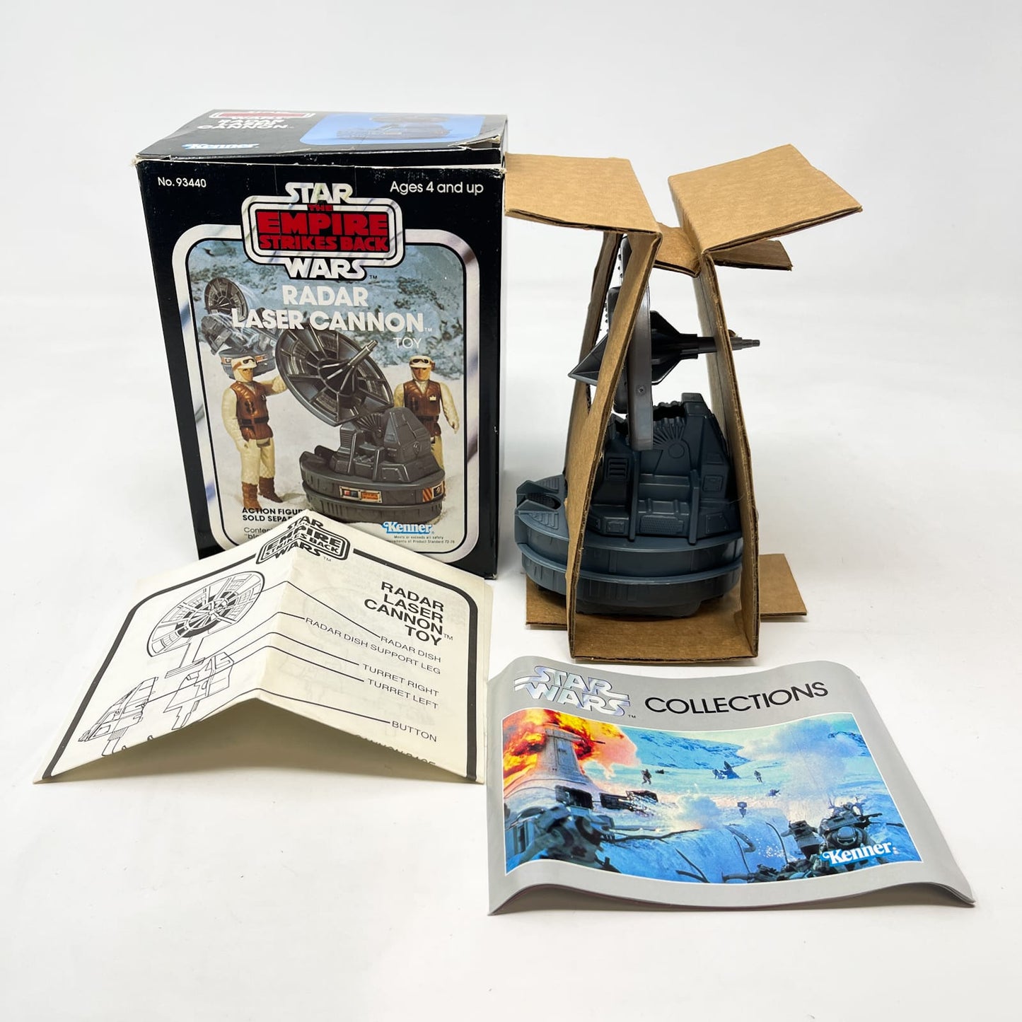 Vintage Kenner Star Wars Vehicle Mini-Rig Radar Laser Cannon - Complete in ESB Box - Vintage Kenner (1981)