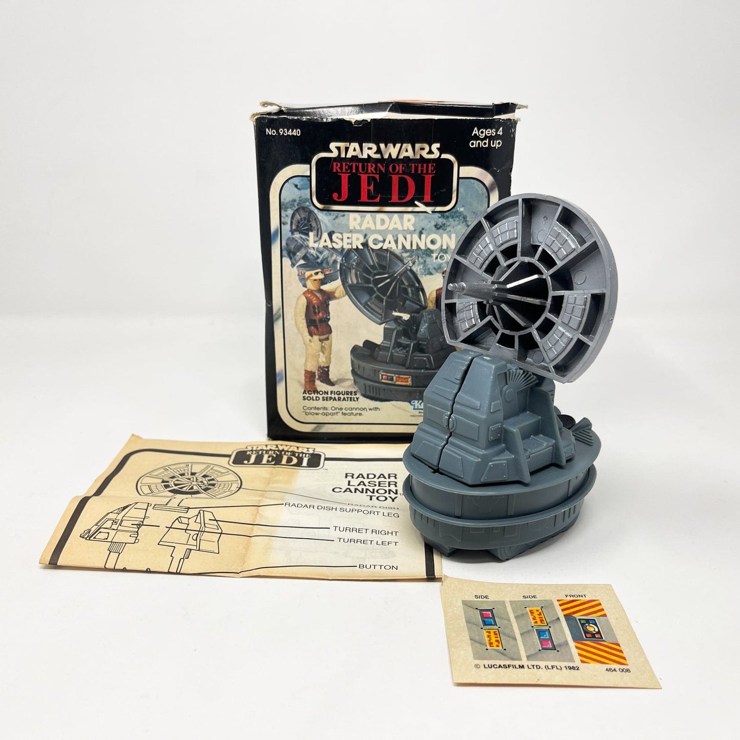 Vintage Kenner Star Wars Vehicle Mini-Rig Radar Laser Cannon - Complete in ROTJ Box