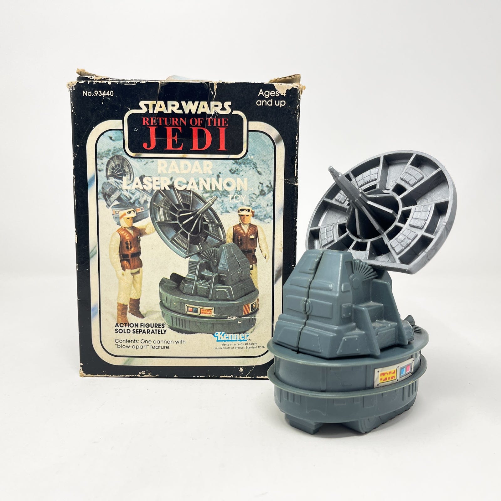 Vintage Star Wars Mini-Rig Radar Laser Cannon in box Complete Kenner ...