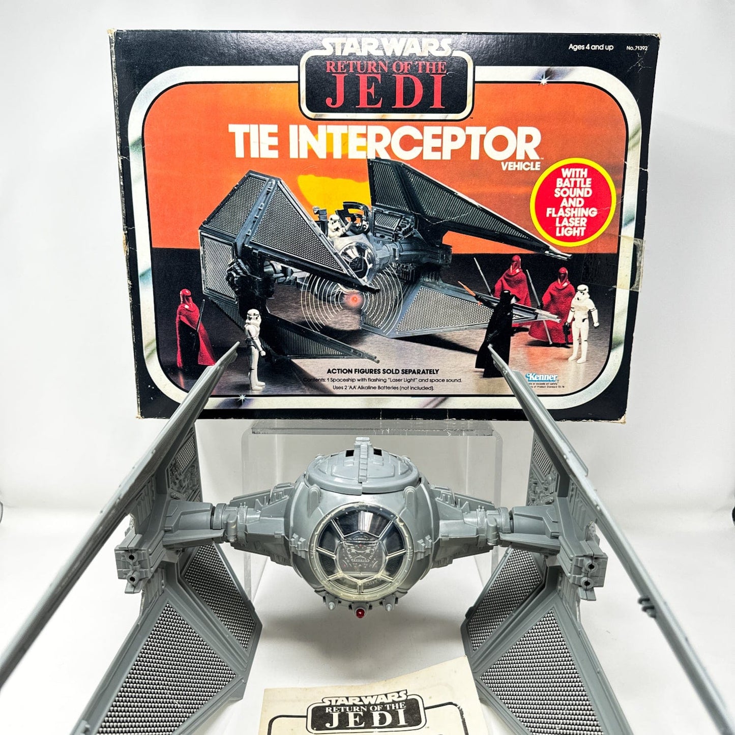 Vintage Kenner Star Wars Vehicle ROTJ TIE Interceptor - Complete in Box