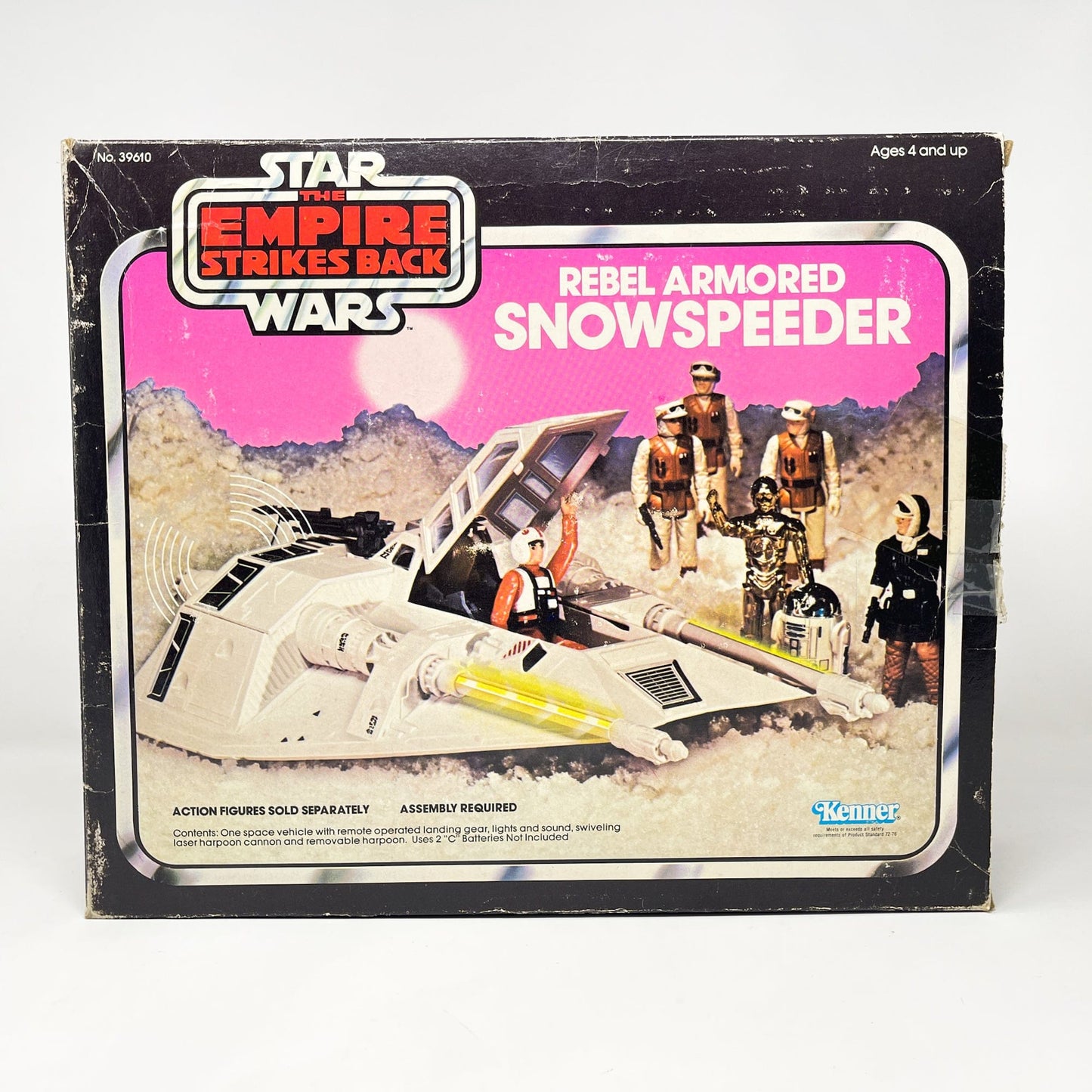 Vintage Kenner Star Wars Vehicle Snowspeeder - Complete in Pink Box