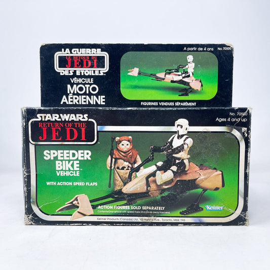 Vintage Kenner Star Wars Vehicle Speeder Bike - Sealed in Canadian ROTJ Box