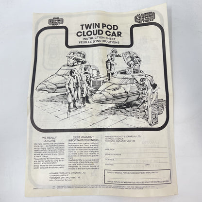 Vintage Kenner Star Wars Vehicle Twin Pod Cloud Car - Complete in Canadian Box - Vintage Kenner (1980)
