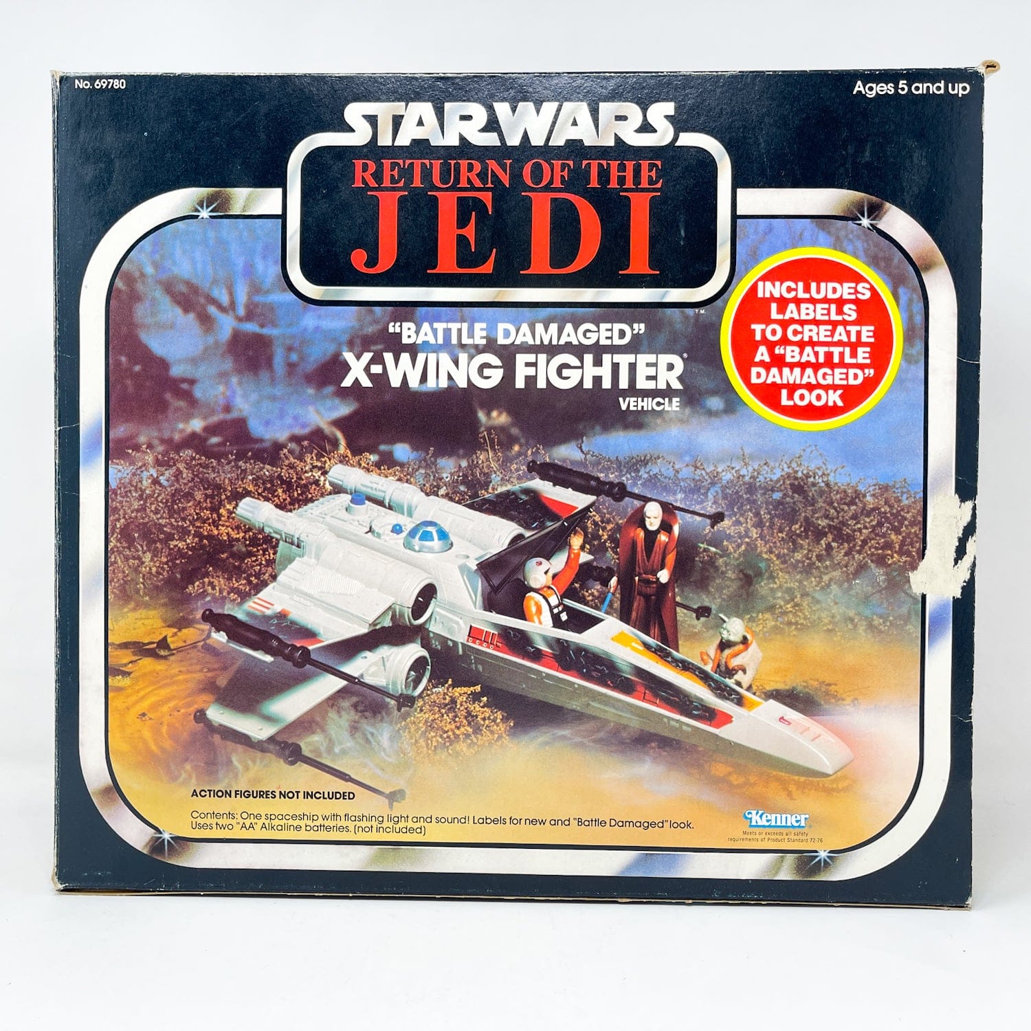 Vintage Kenner Star Wars Vehicle X-Wing Battle Damaged - Complete in ROTJ Box