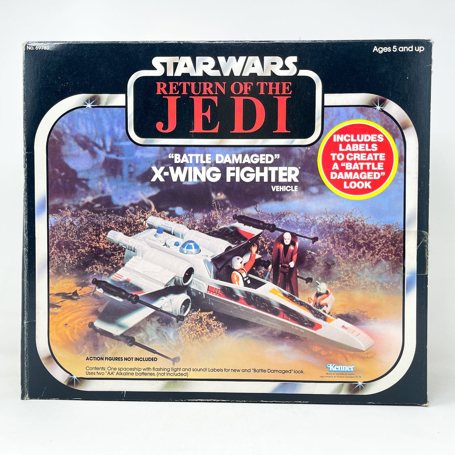 Vintage Kenner Star Wars Vehicle X-Wing Battle Damaged - Complete in ROTJ Box