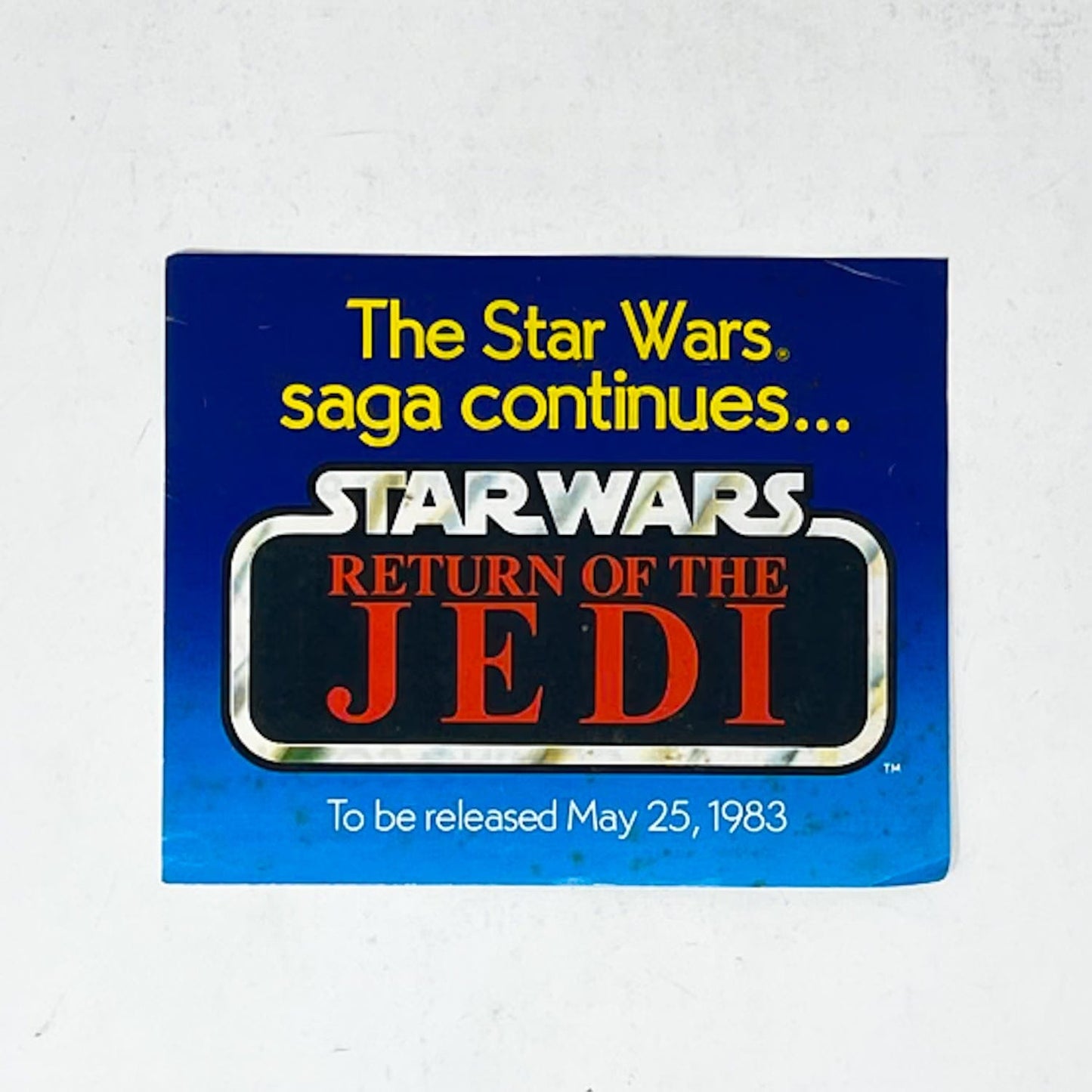 Vintage Kenner Star Wars Vintage Paper ROTJ Kenner Return of the Jedi Mailer Insert