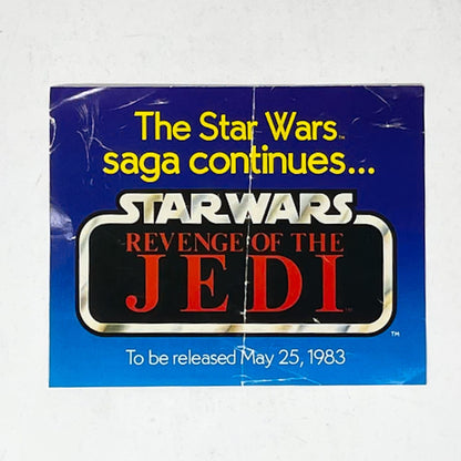 Vintage Kenner Star Wars Vintage Paper ROTJ Kenner Revenge of the Jedi Mailer Insert