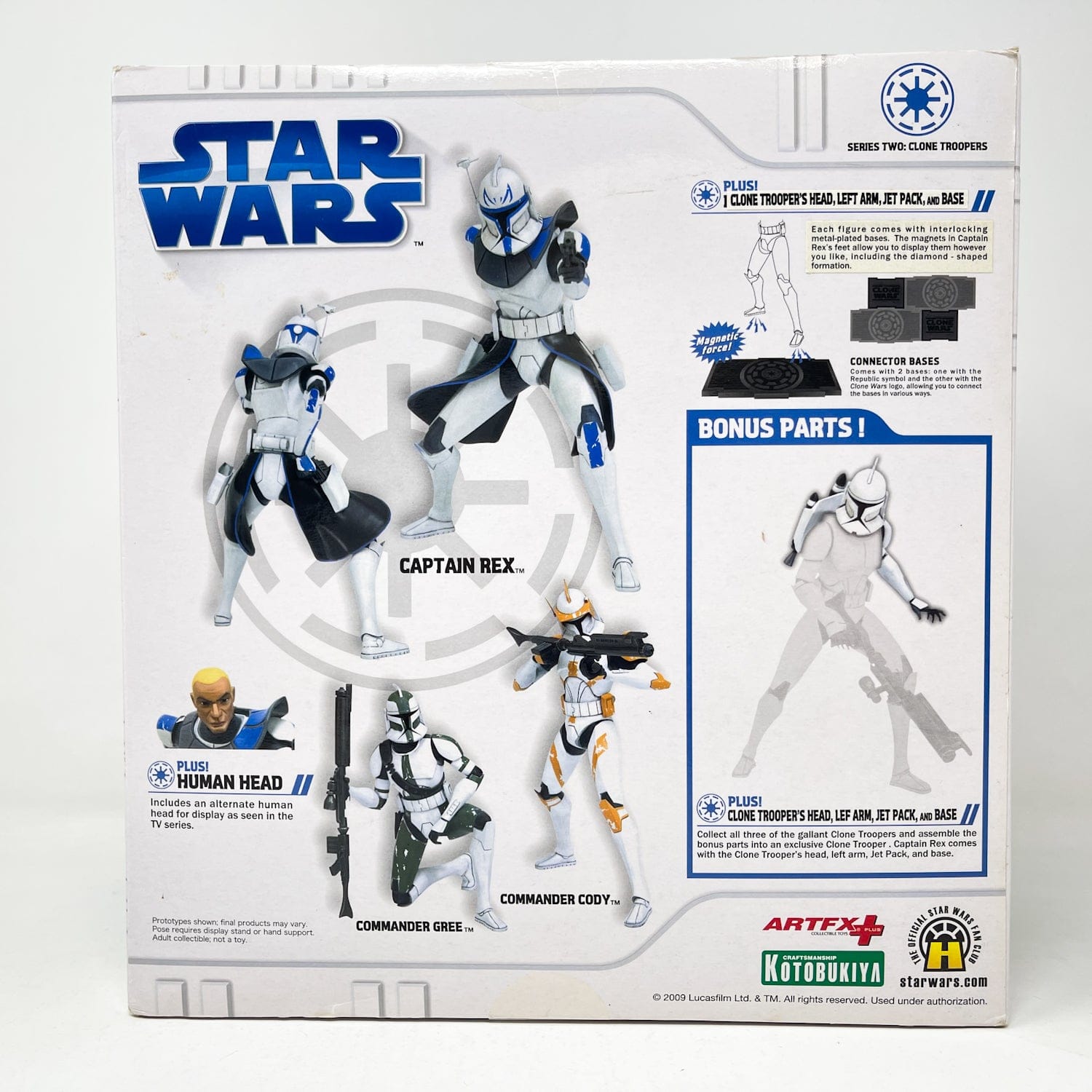 Kotobukiya Clone Troopers Set of 3 (Cody, Gree, Rex + Bonus