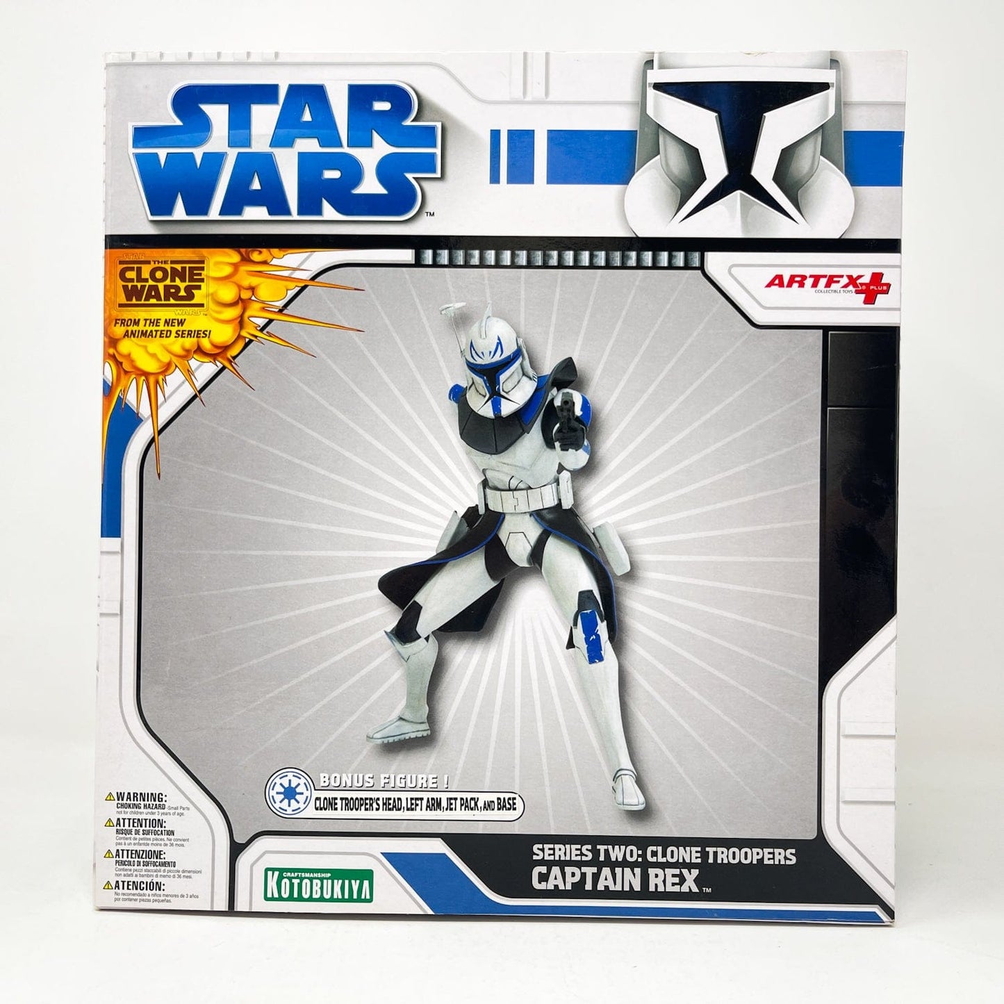 Vintage Kotobukiya ARTFX Star Wars Statues & Busts Kotobukiya Clone Troopers Set of 3 (Cody, Gree, Rex + Bonus) - Series 2 (2009) - Sealed