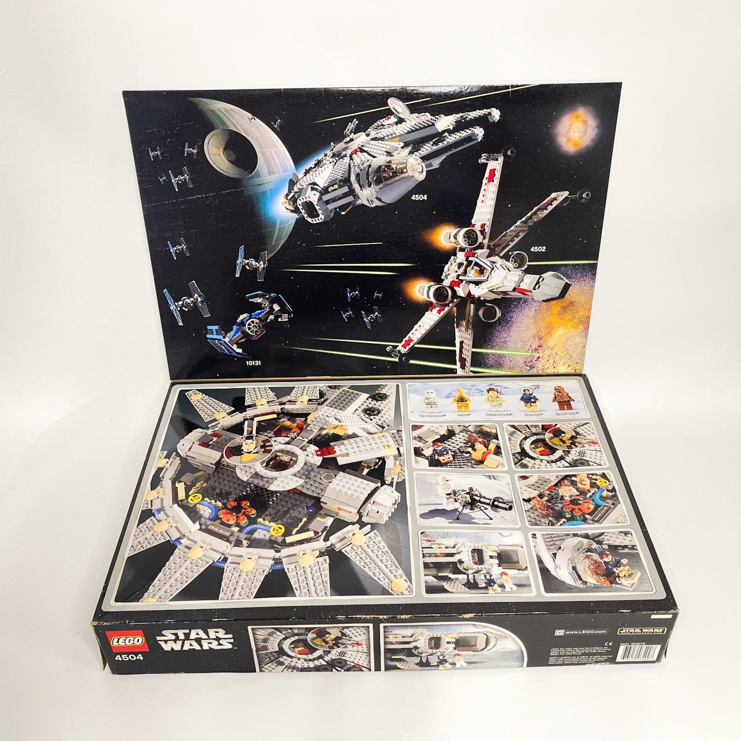 Lego 4504 Millennium Falcon Original Trilogy box (2004 Retired) - Complete w/ Box