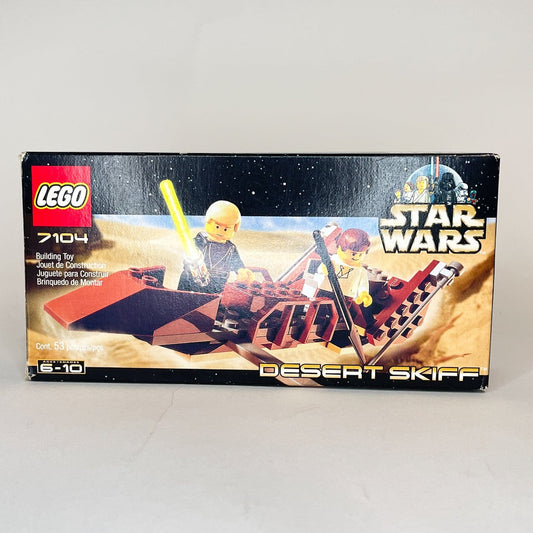 Vintage Lego Star Wars Lego Boxed Lego 7104 Desert Skiff (2000 Retired) - Complete w/ Box