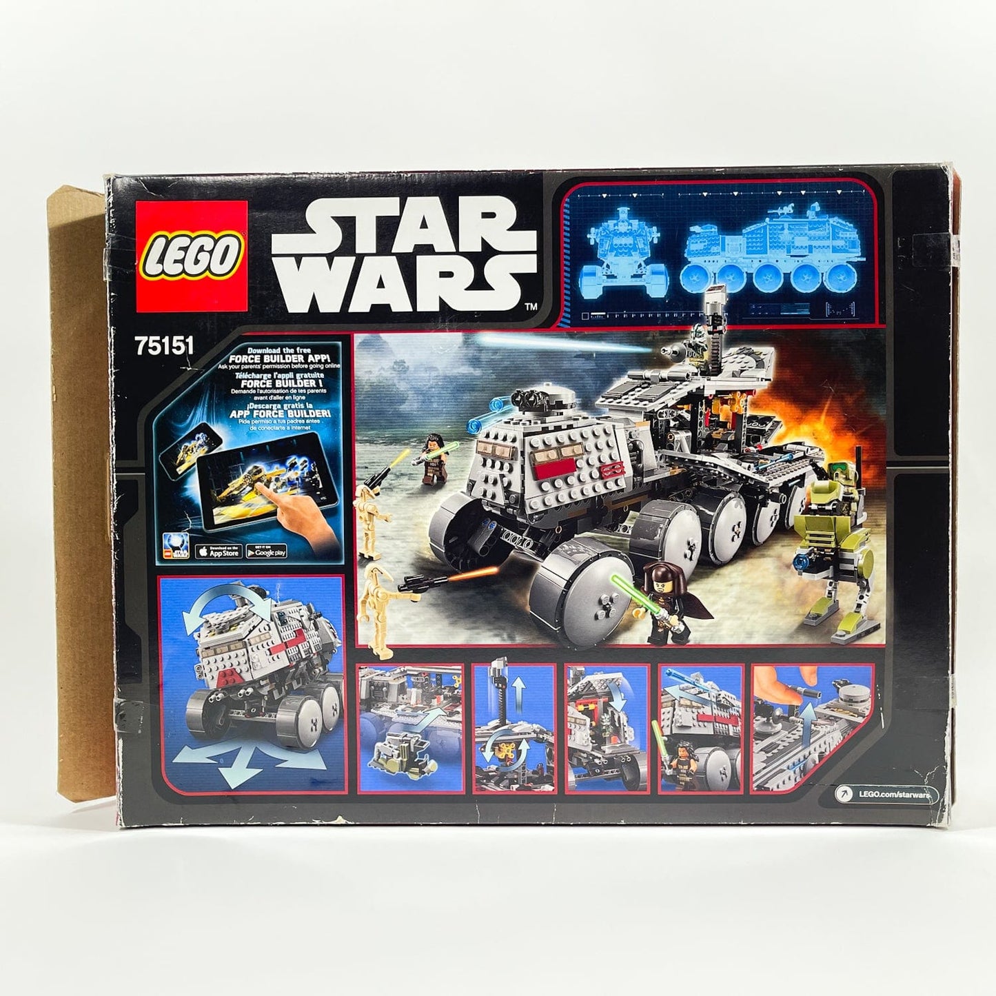 Vintage Lego Star Wars Lego Boxed Lego 75151 Clone Turbo Tank (2016) - Open Box w/ Sealed Bags