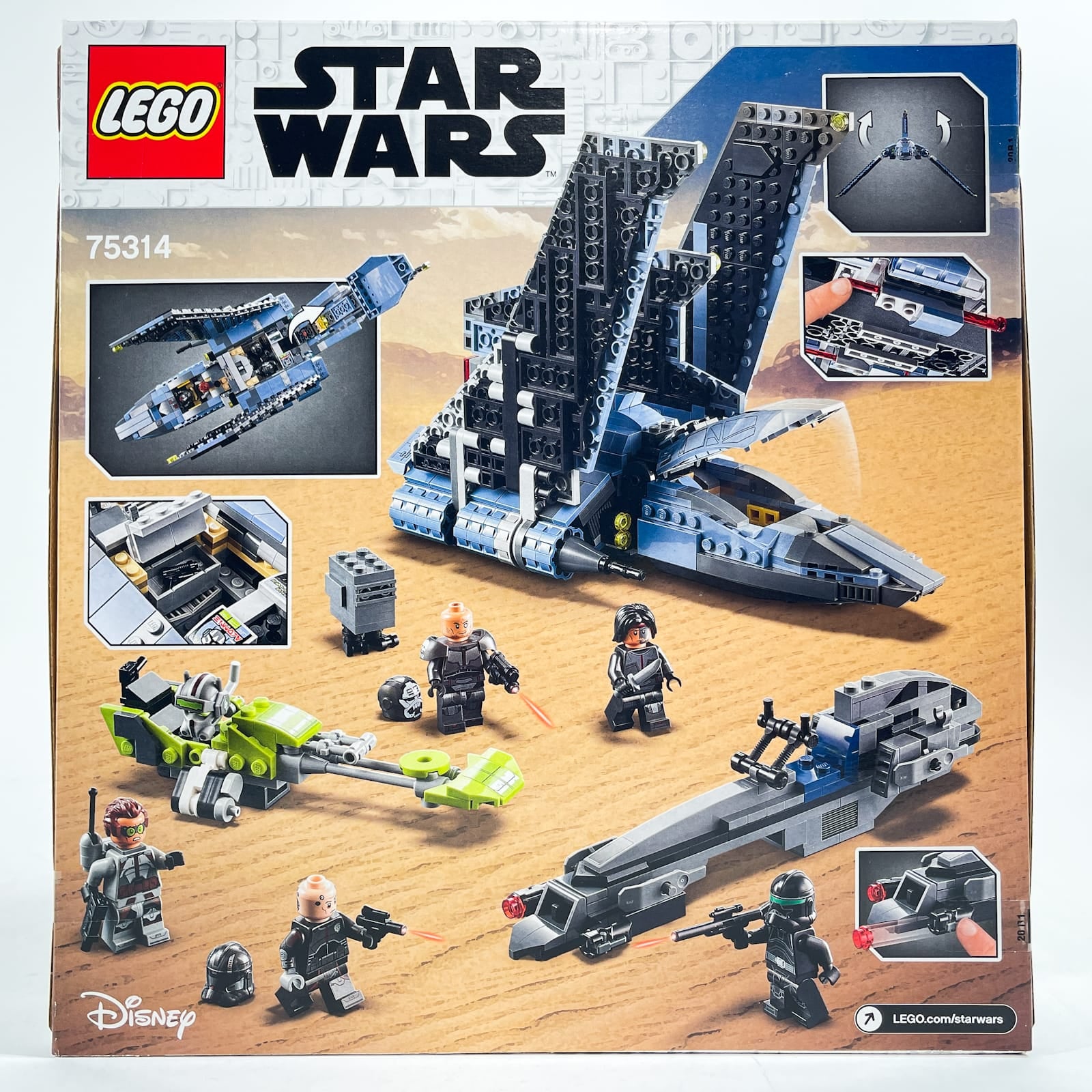 Vintage Lego Star Wars Lego Boxed Lego 75314 The Bad Batch Attack Shuttle (2021) - Sealed