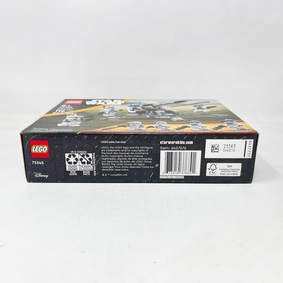 Vintage Lego Star Wars Lego Boxed Lego 75345 501st Clone Troopers Battle Pack (2023) - Sealed
