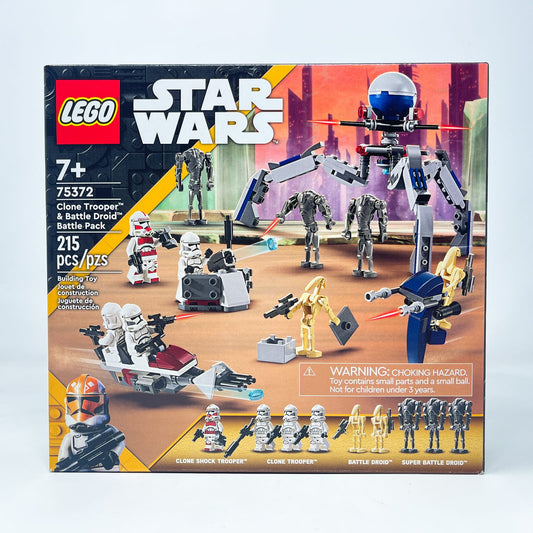Vintage Lego Star Wars Lego Boxed Lego 75372 Clone Trooper & Battle Droid Battle Pack (2024)
