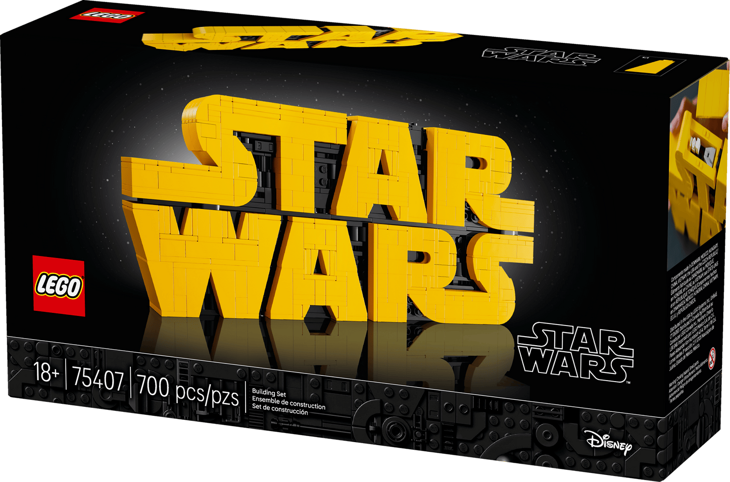 Vintage Lego Star Wars Lego Boxed Lego 75407  Brick-Built Star Wars Logo