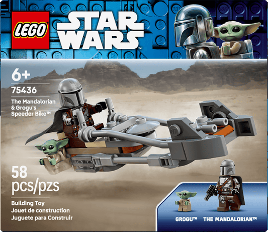 Vintage Lego Star Wars Lego Boxed Lego 75436  The Mandalorian & Grogu's Speeder Bike