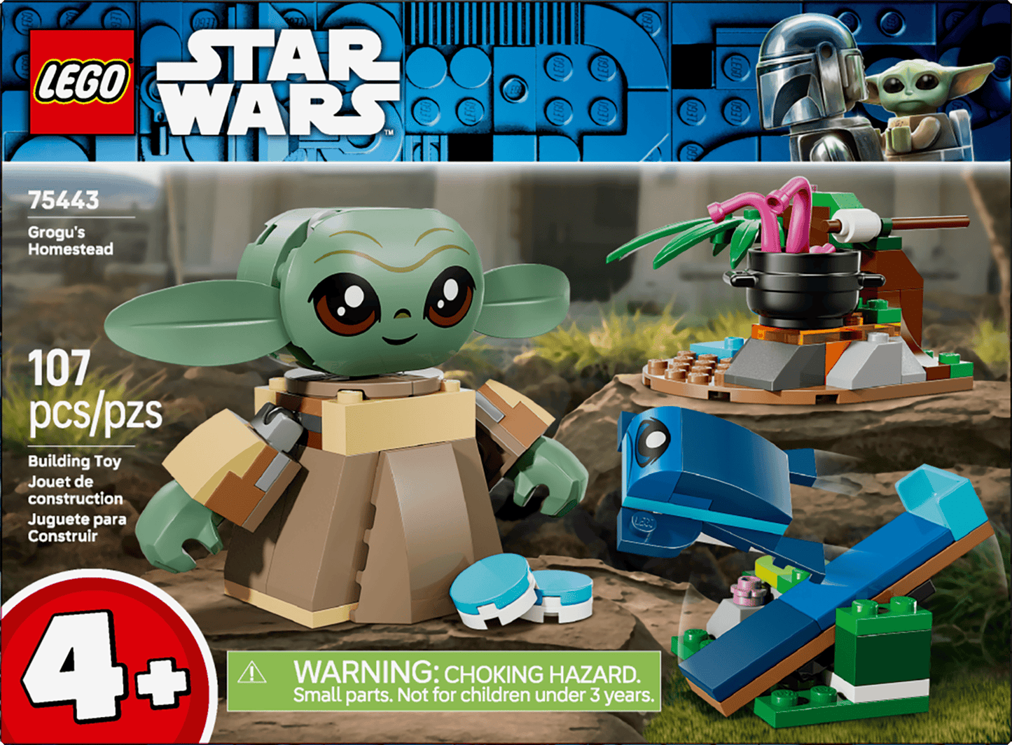 Vintage Lego Star Wars Lego Boxed Lego 75443  Grogu's Homestead