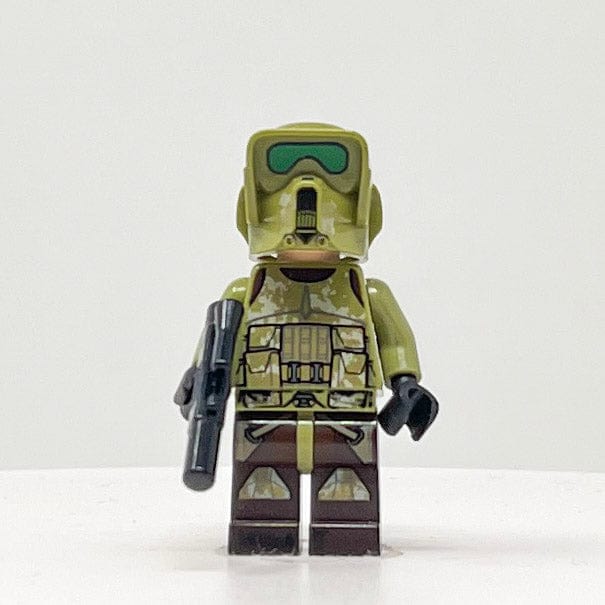 Vintage Lego Star Wars Lego Minifigure Clone Scout Trooper, 41st Elite Corps (Phase 2) - Kashyyyk Camoflage - SW0518 - Lego Minifigure