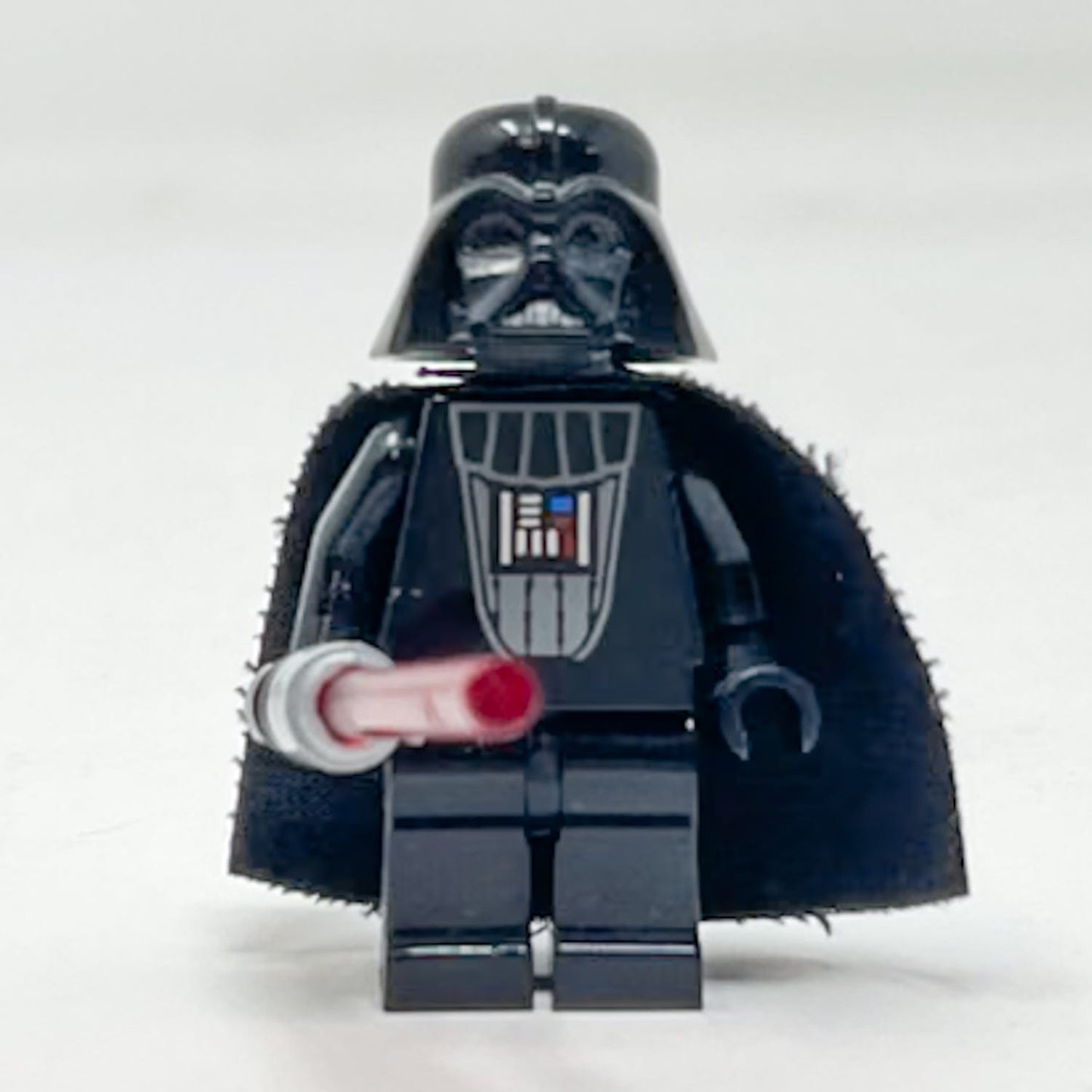 Vintage Lego Star Wars Lego Minifigure Darth Vader - Trans-Red Light-Up Lightsaber - SW0117 - Lego Star Wars Minifigure