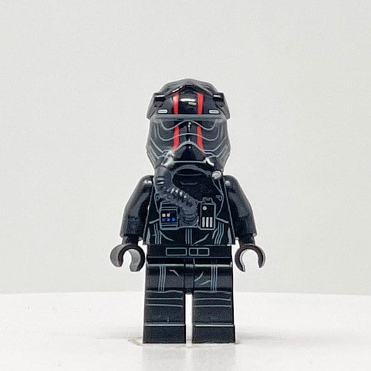 Vintage Lego Star Wars Lego Minifigure First Order TIE Pilot, Two Red Stripes on Helmet - SW0860 - Lego Minifigure