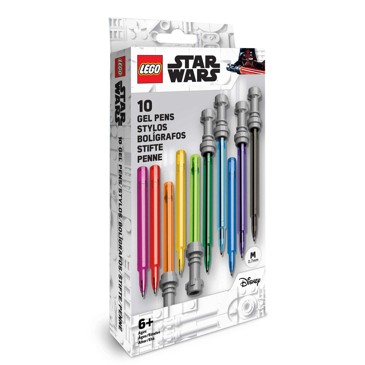 Vintage Lego Star Wars Lego Minifigure LEGO Star Wars Lightsaber Gel Pens - 10 Pack