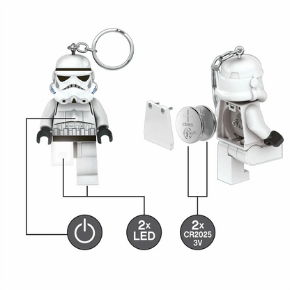 Vintage Lego Star Wars Lego Minifigure LEGO Star Wars Stormtrooper Keychain Flashlight