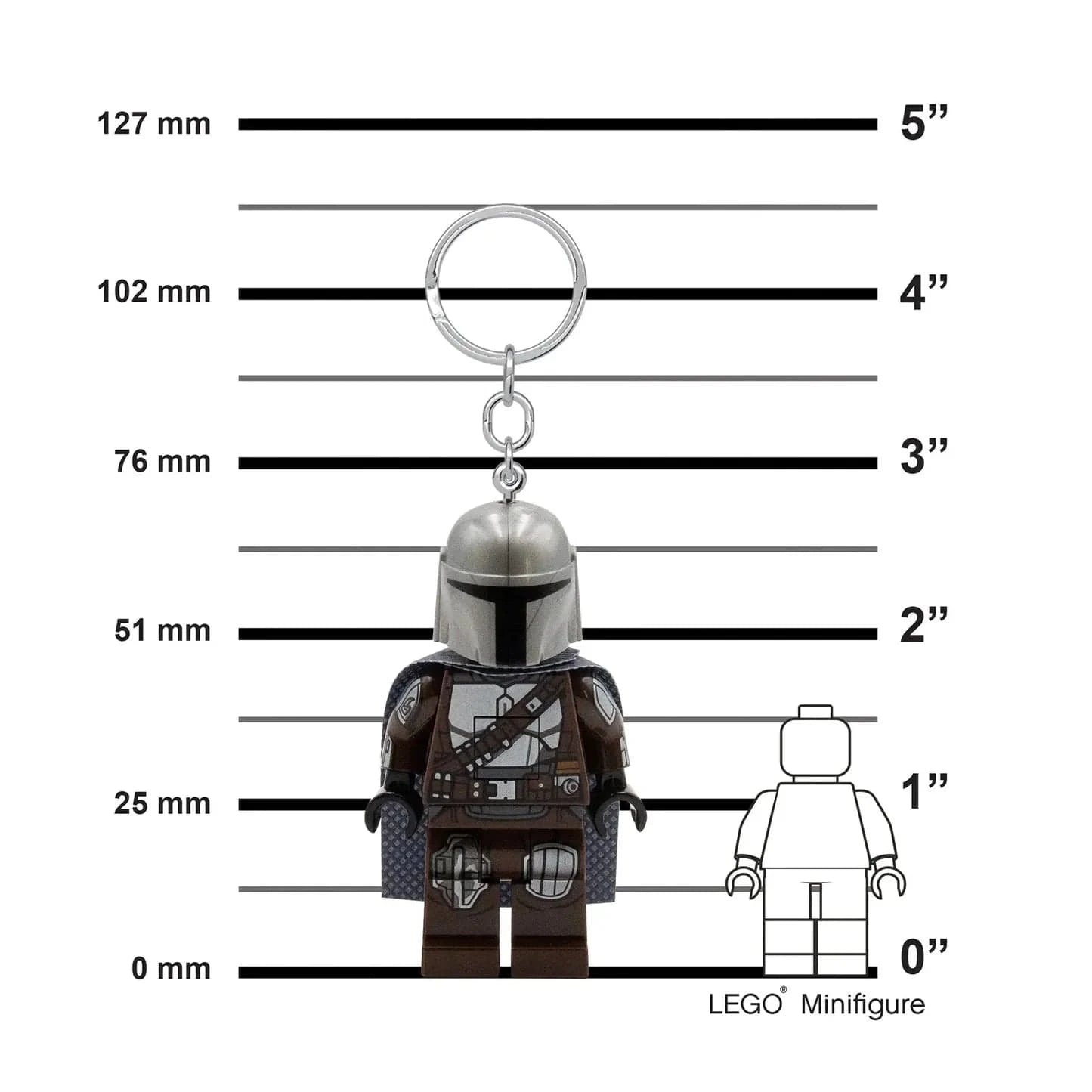 Vintage Lego Star Wars Lego Minifigure LEGO Star Wars The Mandalorian Keychain Flashlight
