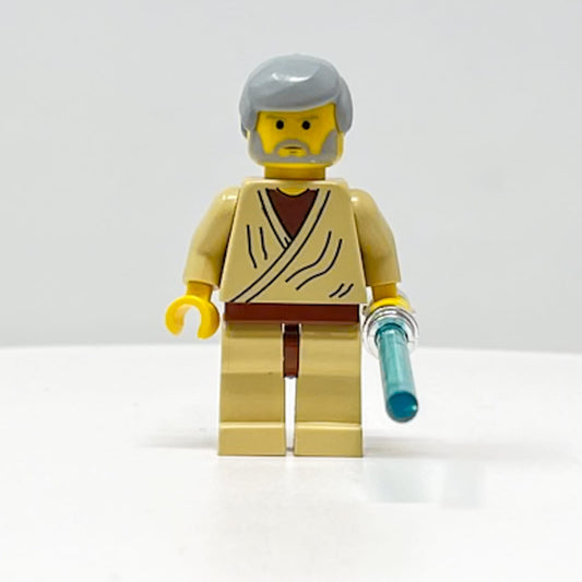 Vintage Lego Star Wars Lego Minifigure LEGO SW0023 - Obi-Wan Kenobi (Old) - Star Wars Minifigure