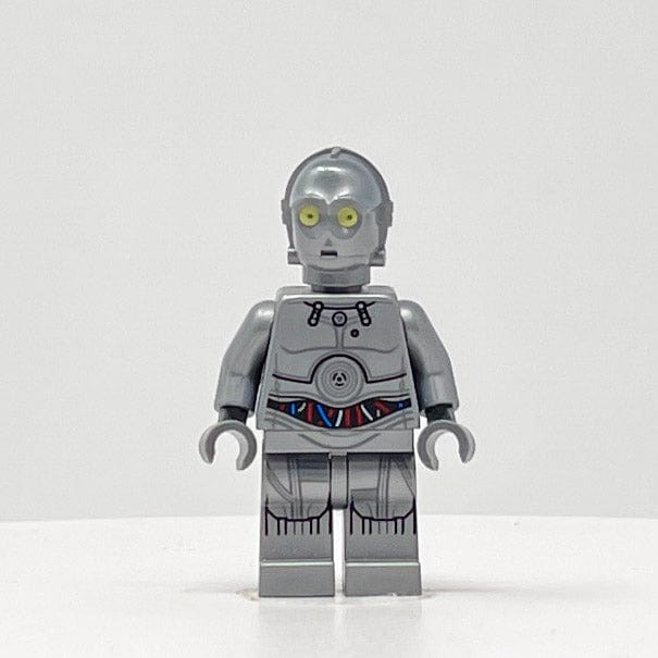 Vintage Lego Star Wars Lego Minifigure Silver Protocol Droid (U-3PO) - SW0766 - Lego Minifigure