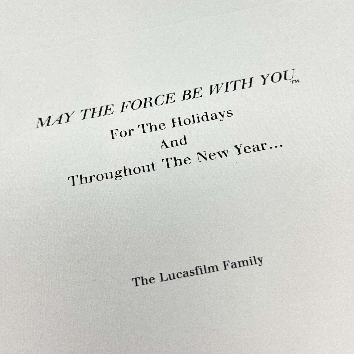 Vintage Lucasfilm Star Wars Non-Toy Lucasfilm Internal Christmas Card 1979 - Unused - Ralph McQuarrie