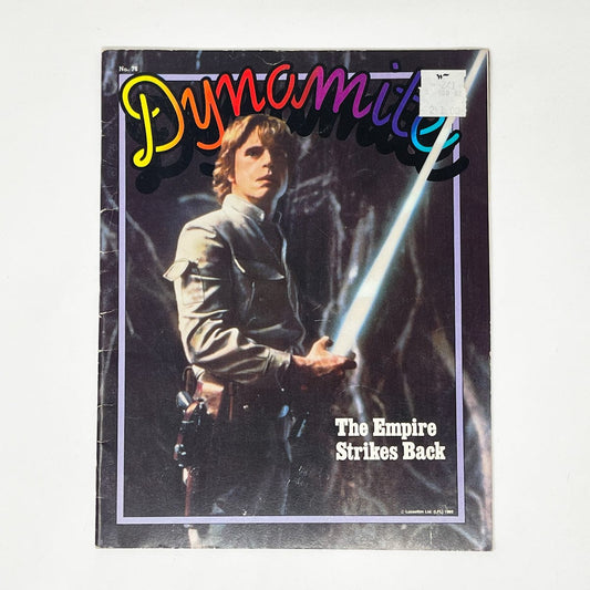 Vintage Magazine Star Wars Non-Toy Dynomite Magazine - Luke Degobah Cover - 1980