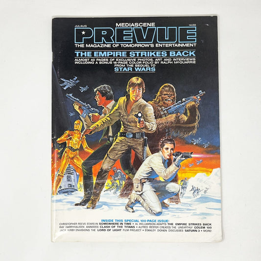 Vintage Magazine Star Wars Non-Toy Prevue Magazine - ESB Cover - 1980