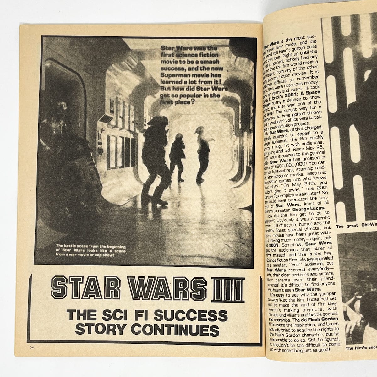 Vintage Magazine Star Wars Non-Toy Star Force Magazine - Star Wars III Cover - 1981