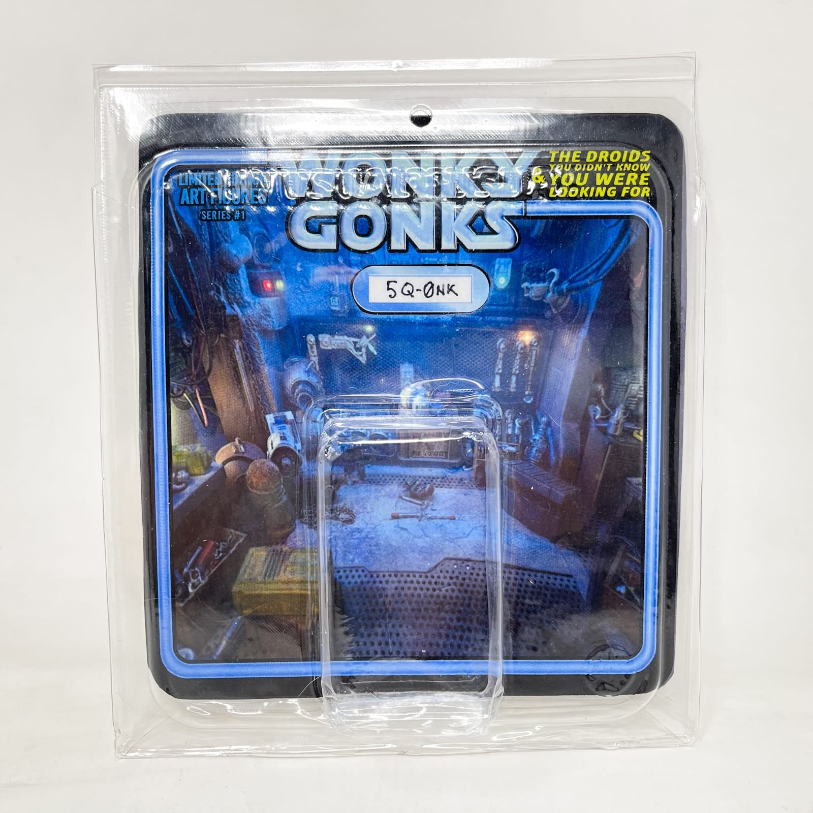 Vintage Matt Ficner Star Wars Customs Custom Figure – Wonky Gonks 5Q-0NK "Sq0nk" 3.75" Action Figure Star Wars