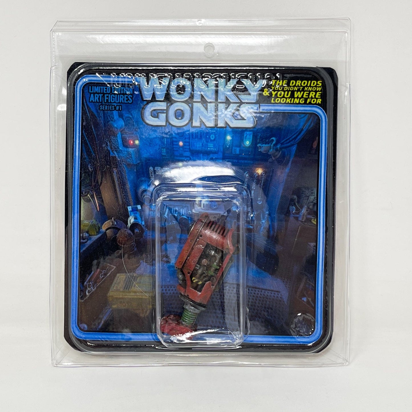 Vintage Matt Ficner Star Wars Customs Custom Figure – Wonky Gonks R3D-I "Red Eye" 3.75" Action Figure Star Wars