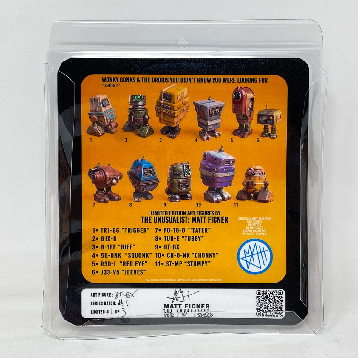 Vintage Matt Ficner Star Wars Customs Custom Figure – Wonky Gonks ST-MP "Stumpy" 3.75" Action Figure Star Wars