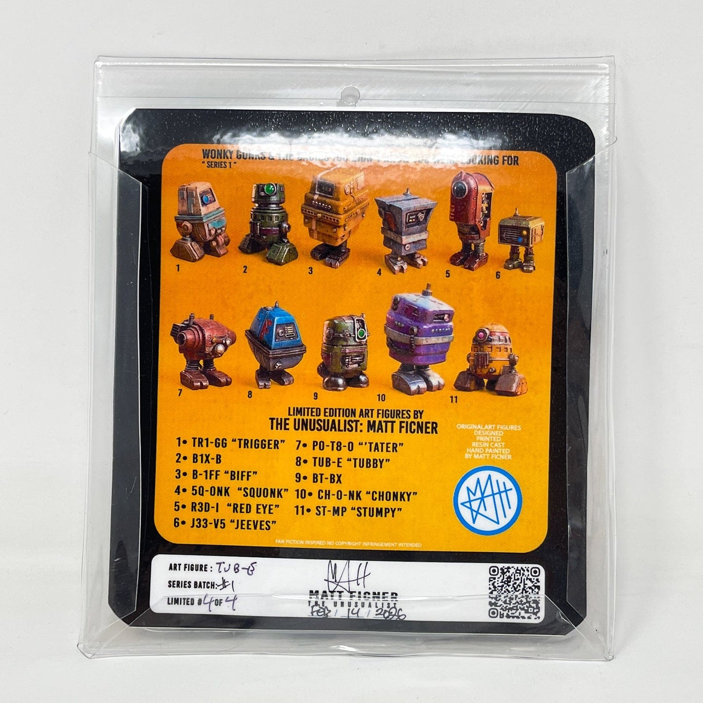 Vintage Matt Ficner Star Wars Customs Custom Figure – Wonky Gonks TUB-E "Tubby" 3.75" Action Figure Star Wars