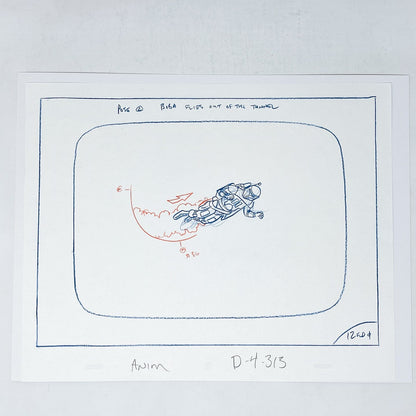 Vintage Nelvana Star Wars Non-Toy Boba Fett - DROIDS Cartoon Original Layout Pose Artwork