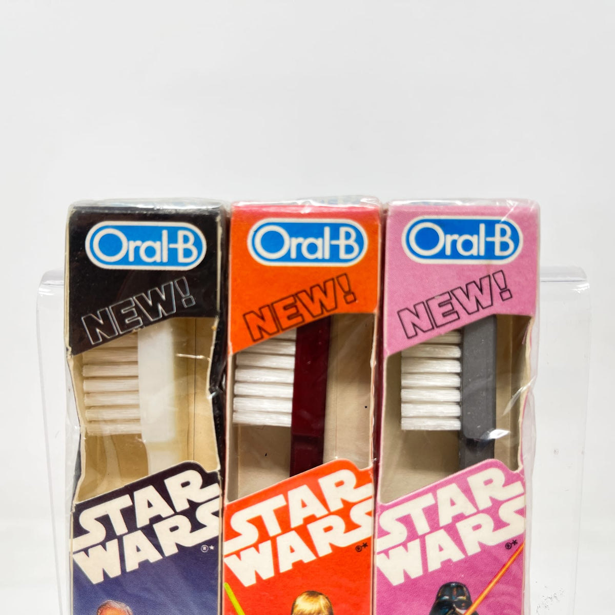 Vintage Oral-B Star Wars Non-Toy Jedi Masters Toothbrush 3-Pack Sealed - Oral-B - Vintage (1983)