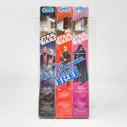 Vintage Oral-B Star Wars Non-Toy Jedi Masters Toothbrush 3-Pack Sealed - Oral-B - Vintage (1983)